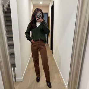 Aritzia Wilfred Dark Brown Pants Jeans 00